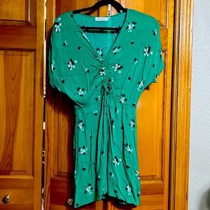Green Floral Dress